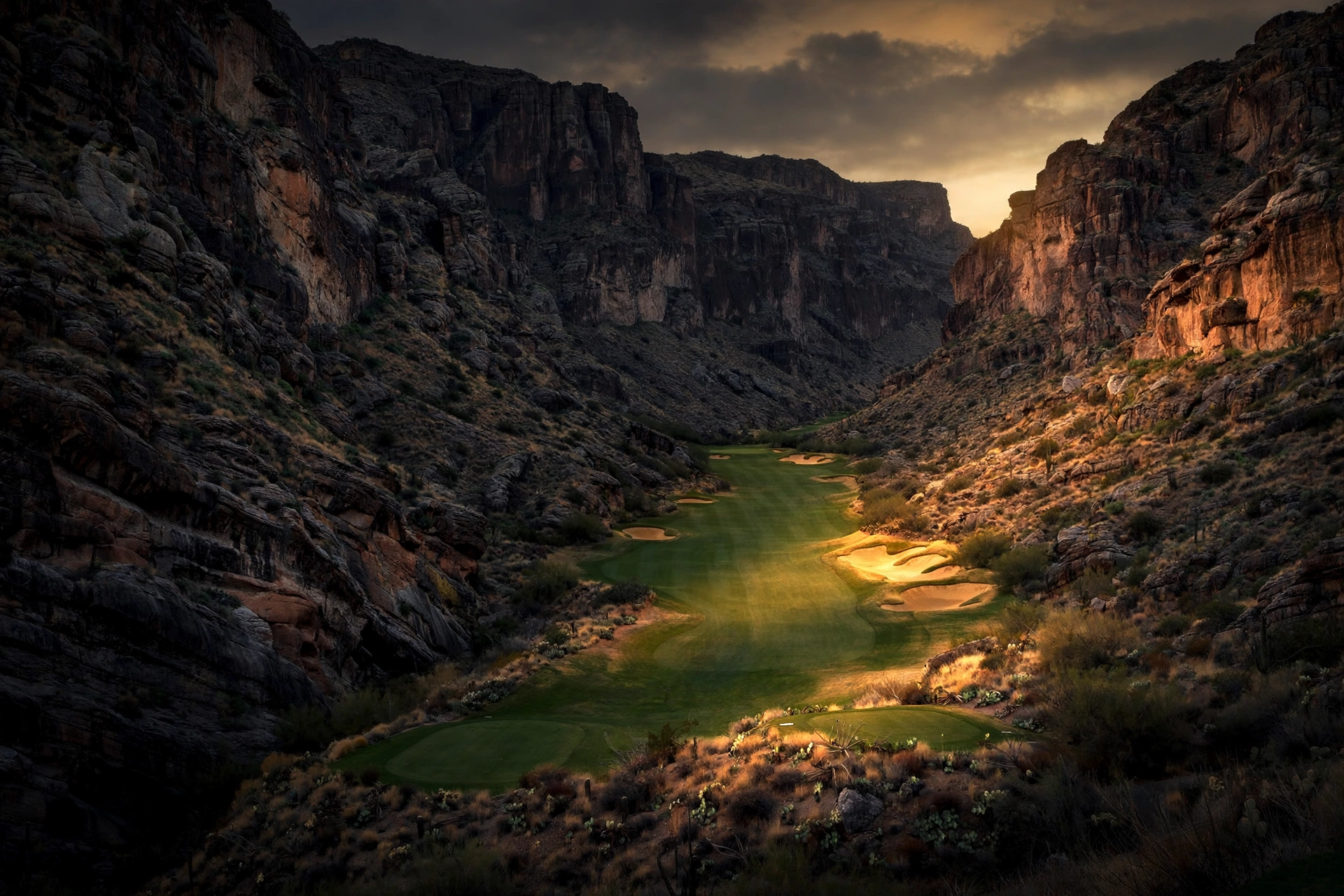 Big Canyon Country Club fairways in the enclave